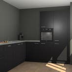 Zwarte keuken Portland 78656, Verzenden, Nieuw