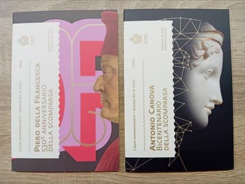 San Marino. 2 Euro 2022  Canova  +  Della Francesca  (2
