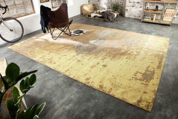 Vintage katoenen tapijt MODERN ART XXL 350x240cm roestbruin, Huis en Inrichting, Stoffering | Tapijten en Kleden, Ophalen of Verzenden