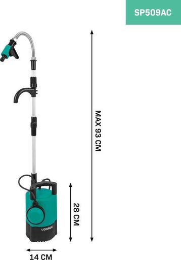 2dekans | VONROC Regentonpomp 400W - 5200 lt/u – met, Ophalen of Verzenden, Zo goed als nieuw