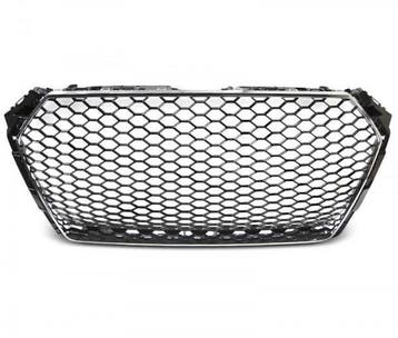 Grill Audi A4 B9 2015-2019 RS4 Look Glans Zwart/Chroom, Ophalen of Verzenden, Nieuw