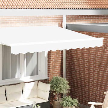 vidaXL Vervangende markies volant Wit 230 x 20 cm Polyester, Verzenden, Nieuw