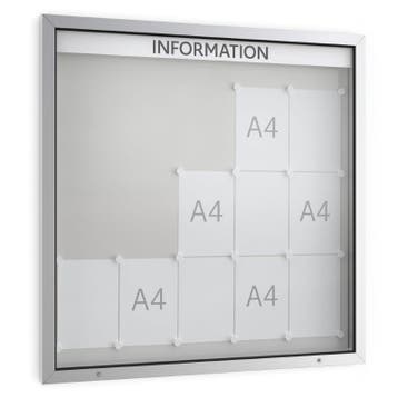 Informatiekast Buiten Draaideur 15x A4 Economy, Nieuw in verpakking