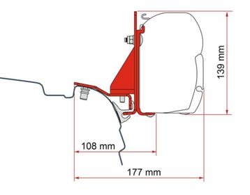 Fiamma VW T5/T6 Multirail Reimo F45, Ophalen of Verzenden, Nieuw