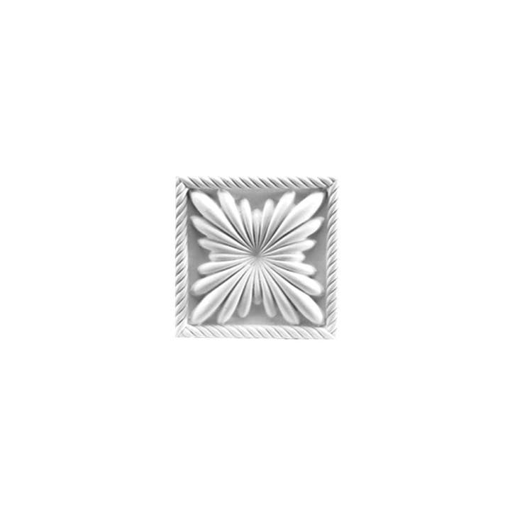 Ornament D400 (11 x 11  2,8 cm), polyurethaan, Doe-het-zelf en Verbouw, Plinten en Afwerking, Nieuw, Ophalen of Verzenden