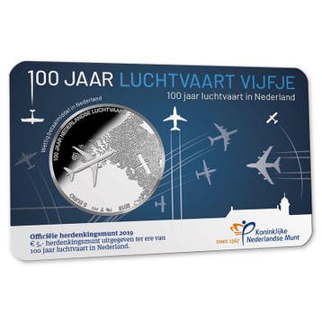 5 Euro 2019 Luchtvaart UNC Coincard, Verzenden