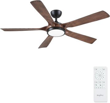 Design Plafondventilator met LED | Tweedekansje | OP=OP, Witgoed en Apparatuur, Ventilatoren, Ophalen of Verzenden, Ventilator met afstandsbediening