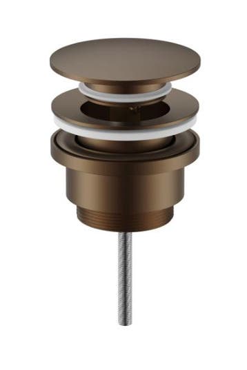 Aloni Uniforma afvoerplug click waste – bruin brons PVD, Ophalen of Verzenden, Nieuw, Kraan