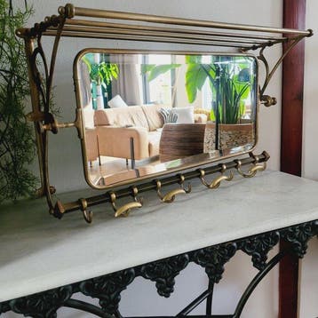 Art Deco, Jugendstil, Wandkapstop Met Facet Geslepen