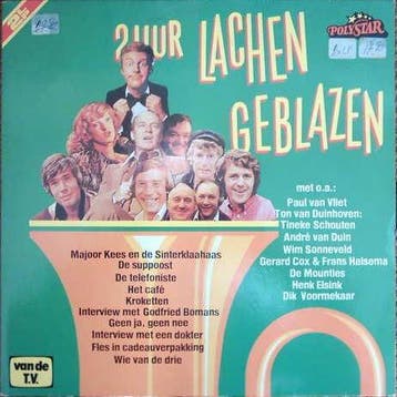 LP gebruikt - Various - 2 Uur Lachen Geblazen, Cd's en Dvd's, Verzenden, Zo goed als nieuw, Overige formaten