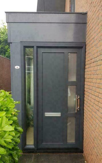 Maatwerk kunststof voordeuren met kozijn, gratis geleverd!, Ophalen of Verzenden, Nieuw, Glas, Buitendeur