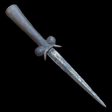 Middeleeuws Zeldzame nierdolk (klotendolk) - Rare medieval