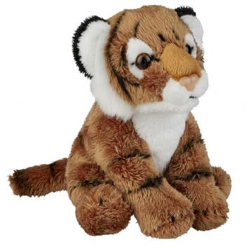 Ravensden tijger knuffel - pluche - bruin - 13 cm, Verzenden, Nieuw