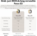 2dekans | Focus® S2 Smart Ring - Zilver - Maat 6 - AI Coach, Sport en Fitness, Ophalen of Verzenden, Zo goed als nieuw