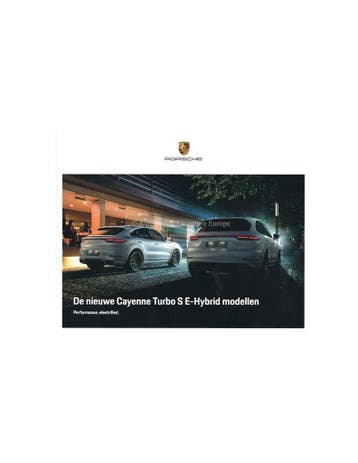 2020 PORSCHE CAYENNE TURBO S E-HYBRID HARDCOVER BROCHURE, Nieuw, Porsche, Author