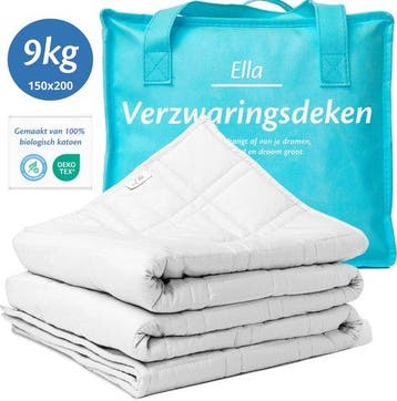 2dekans | EL Life Verzwaringsdeken 9 kg - OEKO-TEX Katoen, Huis en Inrichting, Slaapkamer | Beddengoed, Ophalen of Verzenden, Zo goed als nieuw