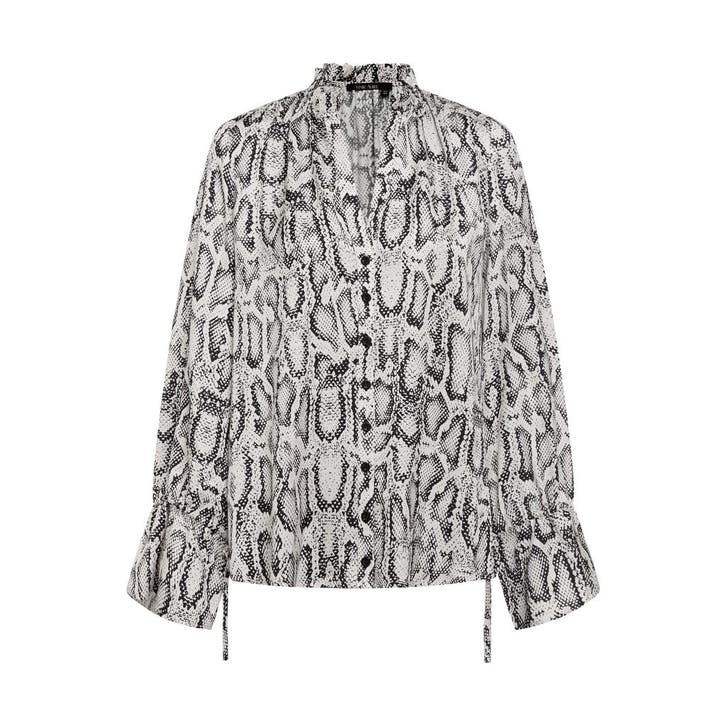 Marc Aurel • witte blouse met print • 36, Kleding | Dames, Tops, Wit, Nieuw, Maat 36 (S), Verzenden