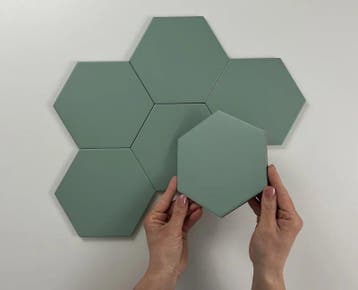 Vloertegel/Wandtegel Groen 15x17cm (Muurtegels), Keramiek, Nieuw, Minder dan 20 cm, 10 m² of meer