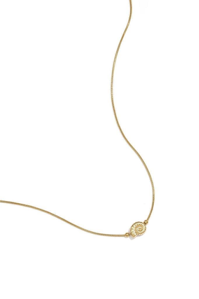 Goudlief Minimalistische ketting met spiraalschelpje, Sieraden, Tassen en Uiterlijk, Kettingen, Zilver, Nieuw, Overige materialen
