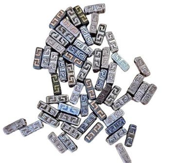 5 x Tsjechische Celtic Block Table Cut Beads 15x5mm gat:..., Ophalen of Verzenden, Nieuw, Kraal