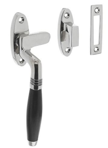 Intersteel raamsluiting Ton Model links chroom/ebbenhout, Verzenden, Nieuw