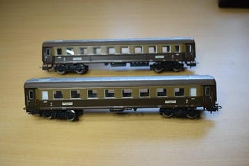 Märklin H0 - 2 x 4036 - Model treinwagon (2) - FS, Hobby en Vrije tijd, Nieuw