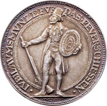 Duitsland, Koninkrijk Beieren. Silver Shooting Medal, 100th