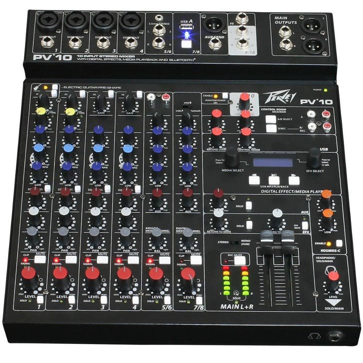 Peavey PV-10-BT mengpaneel 10-kanaals, Audio, Tv en Foto, Overige Audio, Tv en Foto, Verzenden