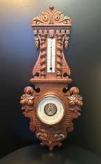 Barometer - Hout - Rare & met thermometer