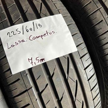 2 x Lassa 225-60-18 Zomerbanden 7,5mm, 18 inch, Gebruikt, Ophalen of Verzenden, Band(en)