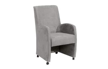 Eetkamerstoel Paulo - eetkamerstoelen - Zilver, Huis en Inrichting, Nieuw, Stof