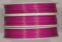 1 rol RVS rijgdraad met coating 0,45 mm – fuchsia, Ophalen of Verzenden, Nieuw, Kraal