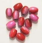 10 x 3D miraclekraal, ovaal roze/rood 11 x 8 mm gat c.a...., Ophalen of Verzenden, Nieuw, Kraal