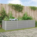 vidaXL Plantenbak Lichtgrijs 290 x 100 x 75 cm, 100 cm of meer, Verzenden, Nieuw, Metaal