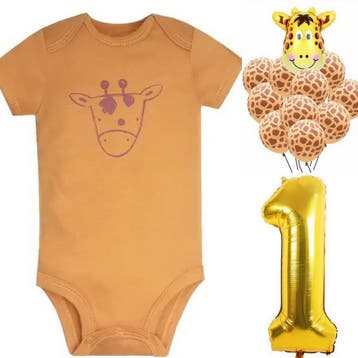 5-delige eerste verjaardag cakesmash folie ballonnen set, Kinderen en Baby's, Babykleding | Maat 80, Overige typen, Nieuw, Sweet-One