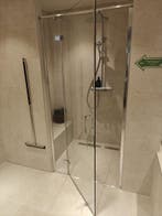 Douchedeur nis 100 cm linksdr. helder veiligheidsglas - 0026, Ophalen, Nieuw, Glas, Douche