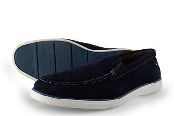 Memphis One Loafers in maat 42 Blauw, Loafers, Zo goed als nieuw, Memphis One, Verzenden