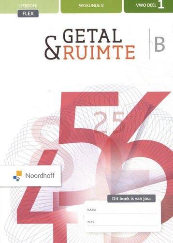9789001893958 Getal  Ruimte deel 1 vwo wiskunde b flex Le..., Boeken, Verzenden, Zo goed als nieuw, J.H. Dijkhuis