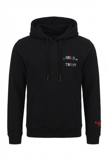 In Gold We Trust Hoodie in maat S Zwart, Kleding | Heren, Verzenden, Zo goed als nieuw, Zwart, In Gold We Trust
