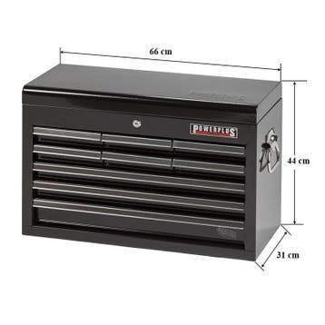 Gereedschapskist 9 laden zwart met quick lock, Ophalen of Verzenden, Nieuw