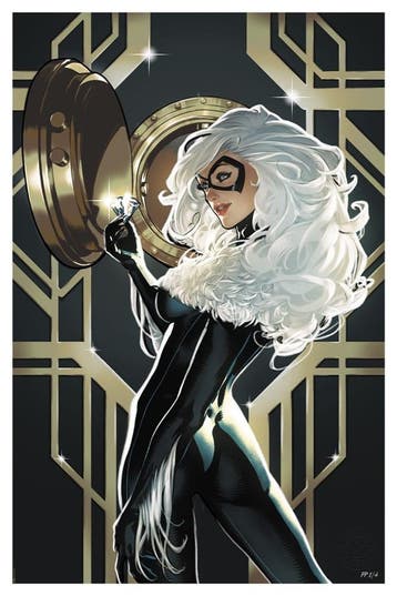 The Amazing Spider-Man Art Print Cosmic Black Cat 61 x 41..., Ophalen of Verzenden, Nieuw