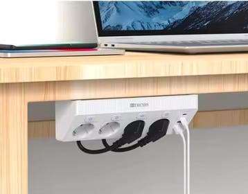 Stekkerdoos met USB en Schakelaars 2m Verlengsnoer, Verzenden, Nieuw