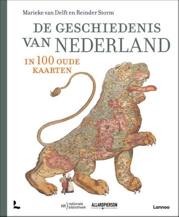 De geschiedenis van Nederland in 100 oude kaarten, Boeken, Verzenden, Zo goed als nieuw, Marieke Van Delft