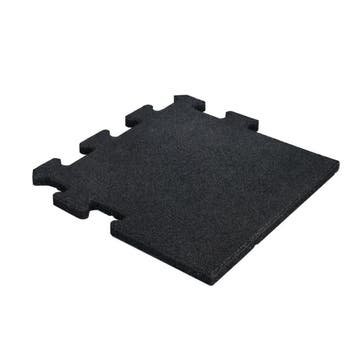 Rubber puzzeltegel met EPDM toplaag 25 mm - Zwart (RAL 9004), Verzenden, Nieuw