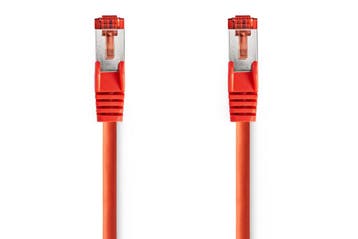 Nedis Netwerkkabel S/FTP CAT6 kabel - 1 meter (Rood), Ophalen of Verzenden, Nieuw