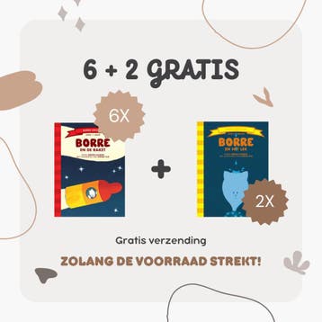 Borre Boekjes 6 + 2 GRATIS, Boeken, Verzenden, Zo goed als nieuw