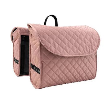 Beck Dubbele Fietstas Quilt  Roze MIK, Verzenden, Nieuw