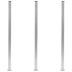 vidaXL Schuttingpalen 3 st 185 cm aluminium, Tuin en Terras, Verzenden, Nieuw