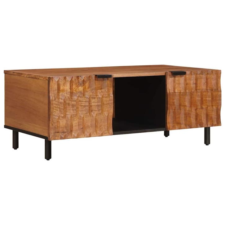 vidaXL Salontafel Bruin 100 x 54 x 40 cm Massief Mango Hout, Huis en Inrichting, Tafels | Salontafels, Nieuw, 100 tot 150 cm, Overige houtsoorten