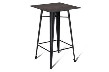 Metalen statafel - Zwart | 70x70cm | Hamburg, Ophalen of Verzenden, Nieuw, Vierkant, Kunststof